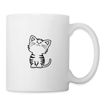 Cat black design - Mug - white - Right