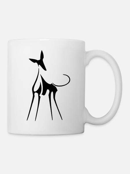 Podenco - Tasse - Weiß
