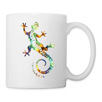 GECKO abstract colorful - Mug - white - Right