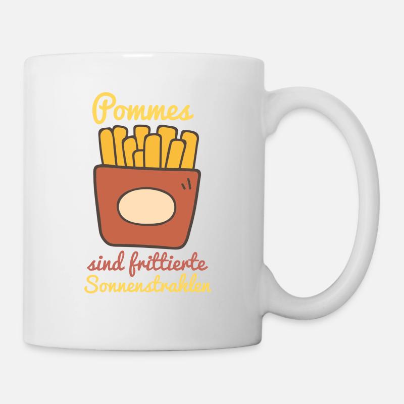 French fries are fried sun rays - Mug - white