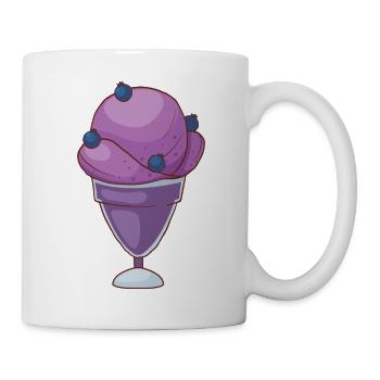 Crème glacée, crème glacée, crème glacée, crème glacée, boule, crème glacée, sundae - Mug blanc - blanc - Droite