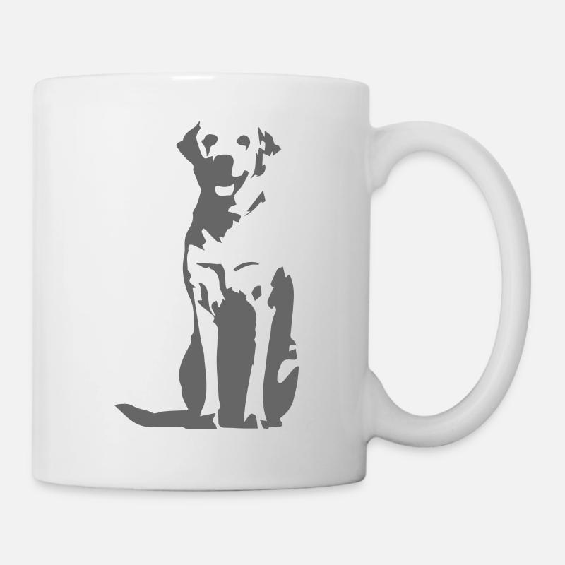 Labrador Retriever charcoal - Tasse - Weiß