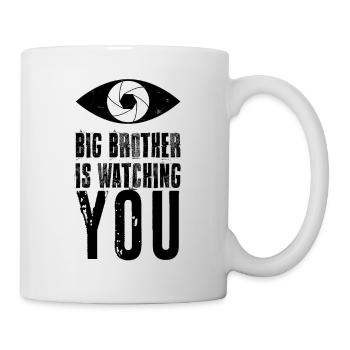 Big Brother vous contrôle - Mug blanc - blanc - Droite