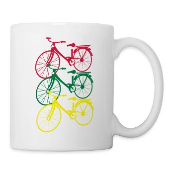 Faire du vélo - Mug blanc - blanc - Droite