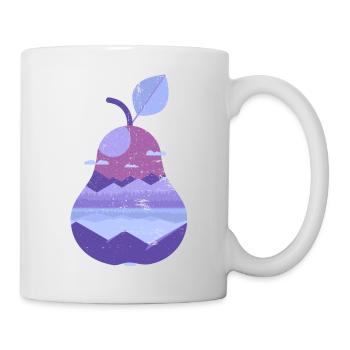 Vintage panoramic pear - Mug - white - Right