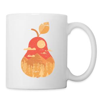 Vintage panoramic pear - Mug - white - Right