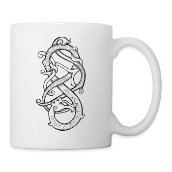"Futur is open, trust in the Gods." - Mug blanc - blanc - Droite
