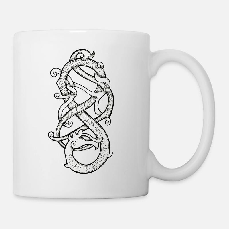 "Future is open, trust in the Gods." - Mug - white