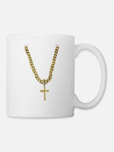 bling christentum gott - Tasse - Weiß