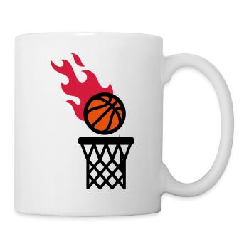 feu de basket - Mug blanc - blanc - Droite