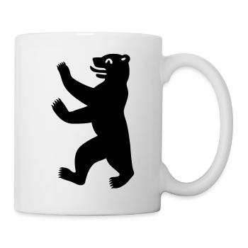 Berliner Bär - Tasse - Weiß - Rechts