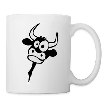 Vache - Mug blanc - blanc - Droite