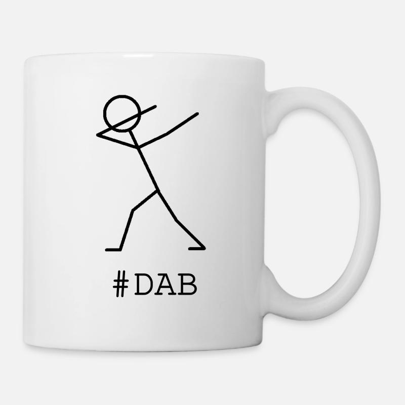 DAB Strichmännchen - Tasse - Weiß