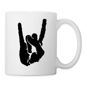 symbol of rock - Tasse - Weiß - Rechts