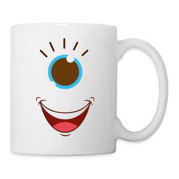 MONOEYE drôle Halloween cadeau de carnaval - Mug blanc - blanc - Droite