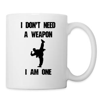 Taekwondo Cadeau de combat Drôle - Mug blanc - blanc - Droite