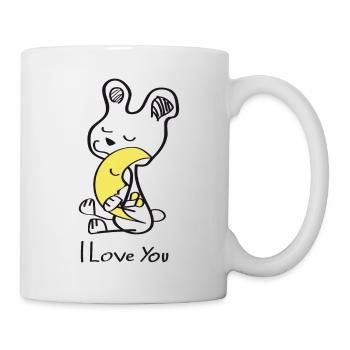 T'aime jusqu'à la lune et retour - Mug blanc - blanc - Droite