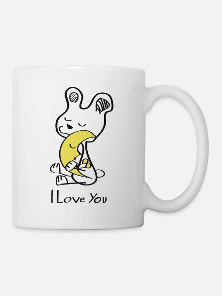 Love you to the Moon and back - Tasse - Weiß