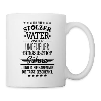Ungeheuer fantastische 2 Söhne - Tasse - Weiß - Rechts