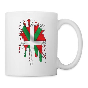 ikurrina splash - Tasse - Weiß - Rechts