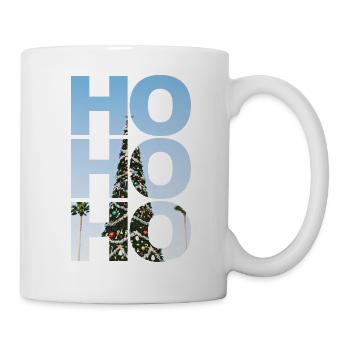 Ho Ho Ho sonniger Weihnachtsbaum | X-Mas Weihnacht - Tasse - Weiß - Rechts