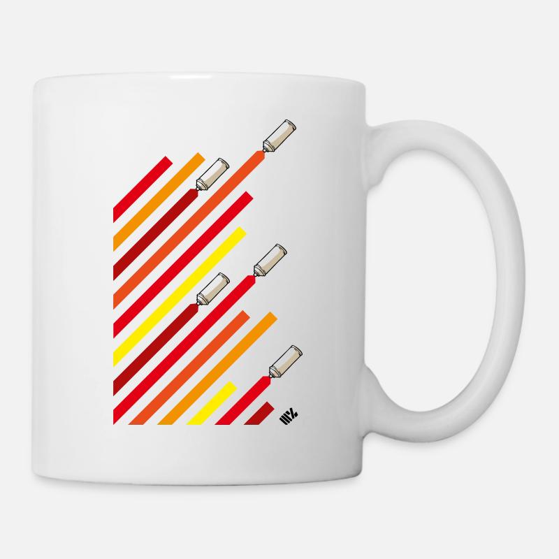 Cans and stripes - Tasse - Weiß