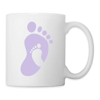 baby footsteps - Mug blanc - blanc - Droite