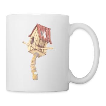 Birdhouses. graffiti street art from spain - Mug - white - Right