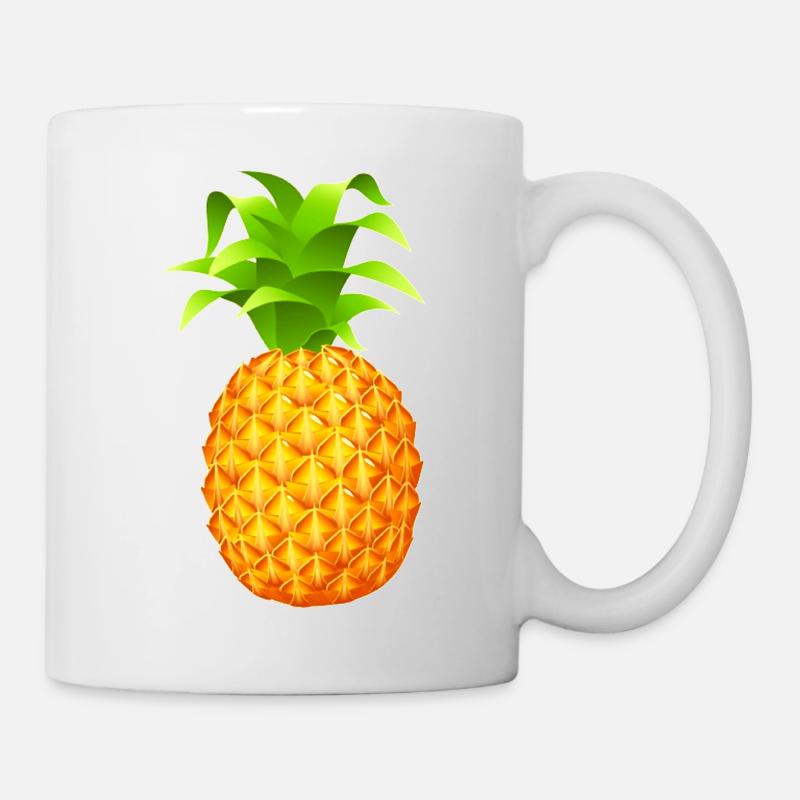 Ananas - Tasse - Weiß