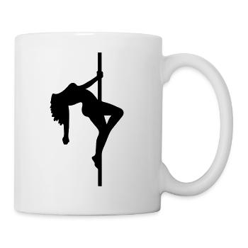 Pole dancer stripper poledance sexy girl hot - Tasse - Weiß - Rechts