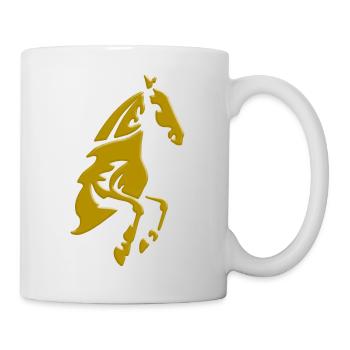 Cheval comme cadeau pour les amoureux du cheval - Mug blanc - blanc - Droite