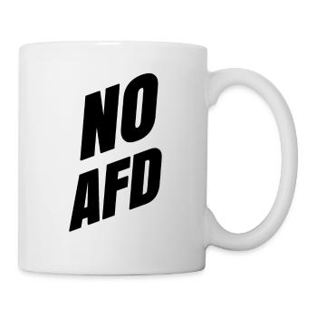gegen nazis afd alternative für deutschland shirt - Tasse - Weiß - Rechts