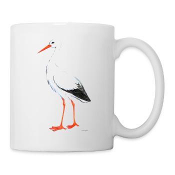 Storch - Tasse - Weiß - Rechts