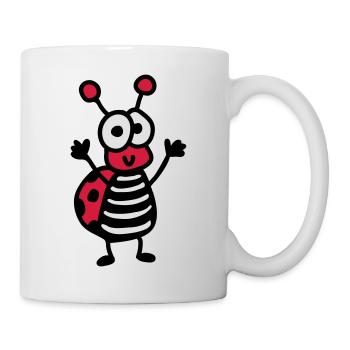 cheerful ladybug - Mug - white - Right