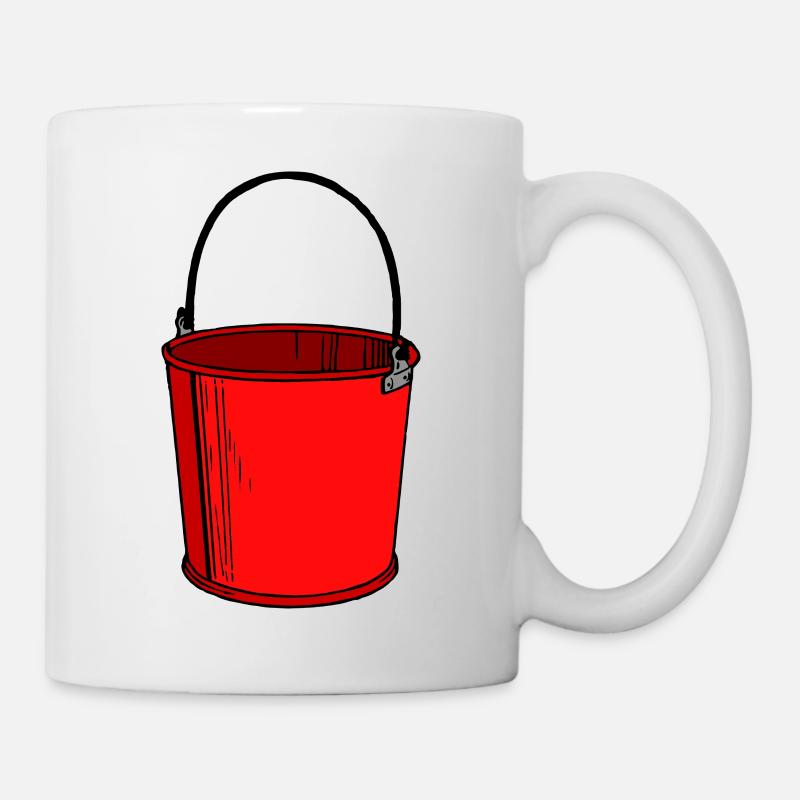 Eimer - Tasse - Weiß