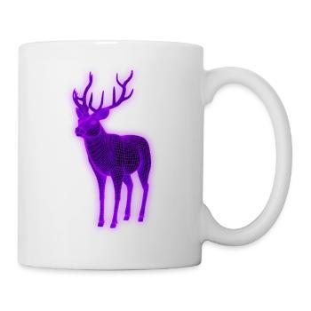 Hunter 3d Effect Deer Ultraviolet - Mug - white - Right