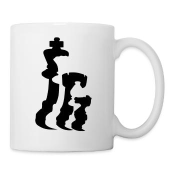 Schachfiguren - Tasse - Weiß - Rechts