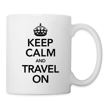 Keep Calm And Travel On - Mug - white - Right