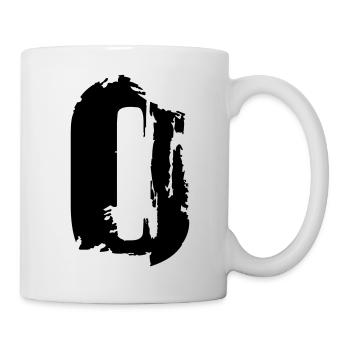 O - Buchstabe - Tasse - Weiß - Rechts