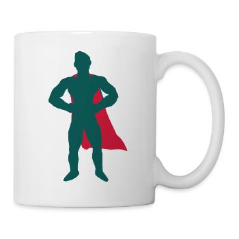 superhero - Tasse - Weiß - Rechts