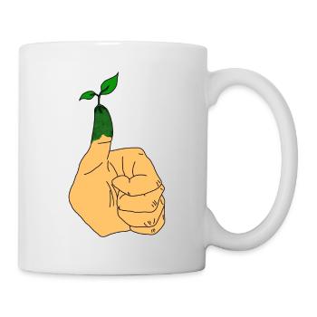 green thumb garden and vegan - Mug - white - Right