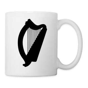 harpe celtique symbole irlandais irish - Mug blanc - blanc - Droite