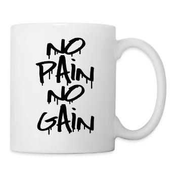 no_pain_no_gain_f1 - Mug blanc - blanc - Droite