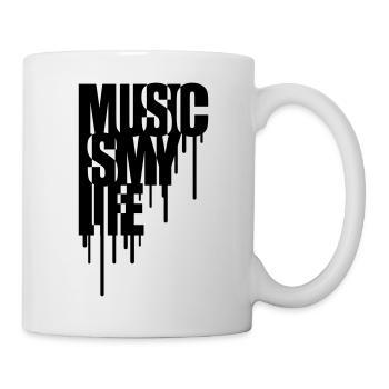Music Is My Life Graffiti Design - Mug - white - Right