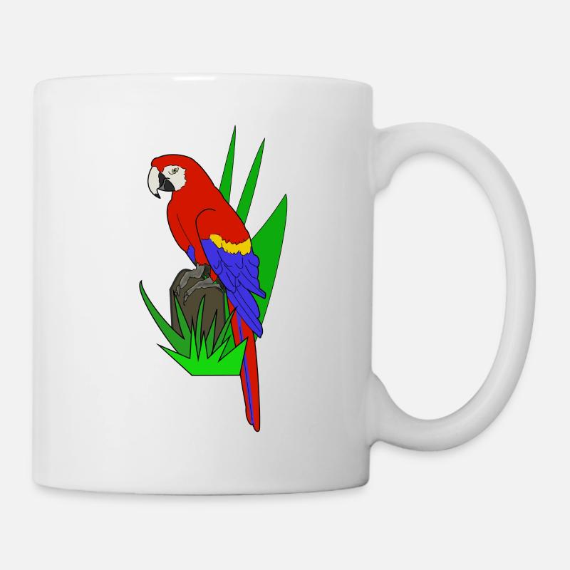 Papagei - Tasse - Weiß