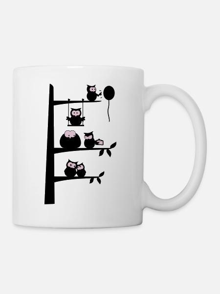 many owls - Mug - white