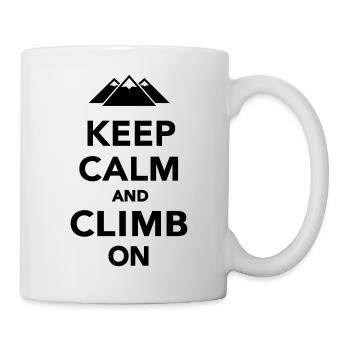 Keep calm and climb on - Mug - white - Right