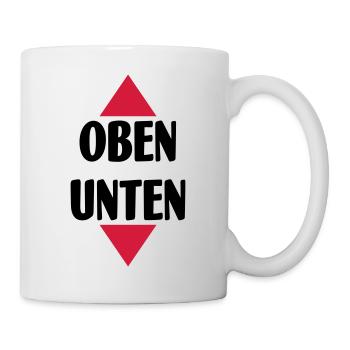 Oben unten - Tasse - Weiß - Rechts