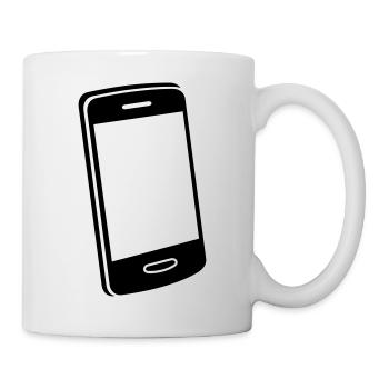 Handy Motiv - Tasse - Weiß - Rechts