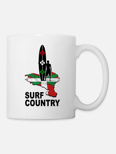 basque surfing country 02 - Mug blanc - blanc